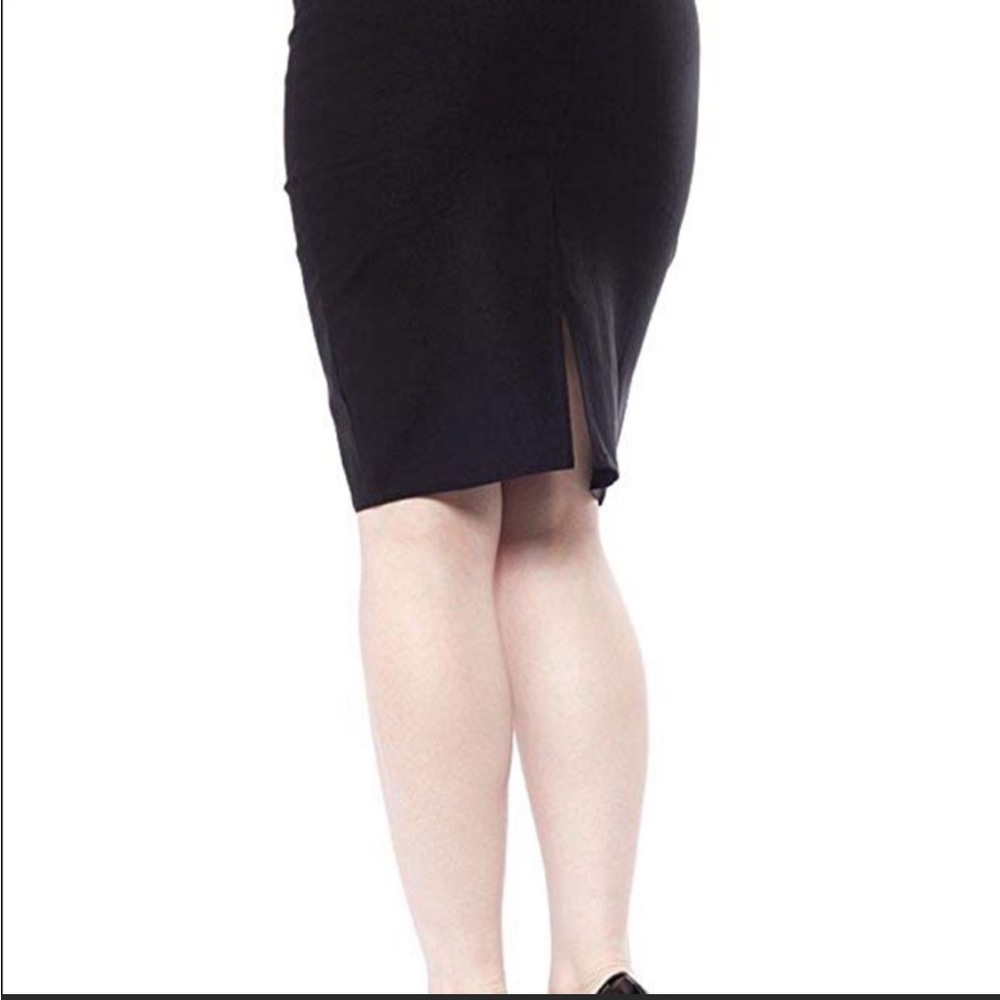 Sourpuss Stretch Pencil Skirt, Black - Picture 3 of 5